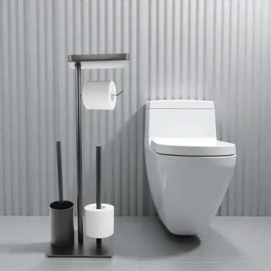 Держатель для туалетной бумаги с ершиком 23х18х65 см (1810) Коломыя