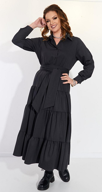 Коттоновое платье с оборками (50) Киев - изображение 5