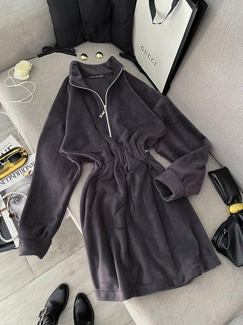 Жіноча тепла повсякденна сукня двосторонній  Polar фліс Одеса - фото 7