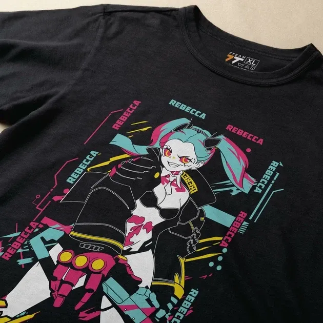 Футболка чоловіча з  принтом Cyber Punk Rebecca 2 Розмір 48 Anime1020 Дніпро - фото 3