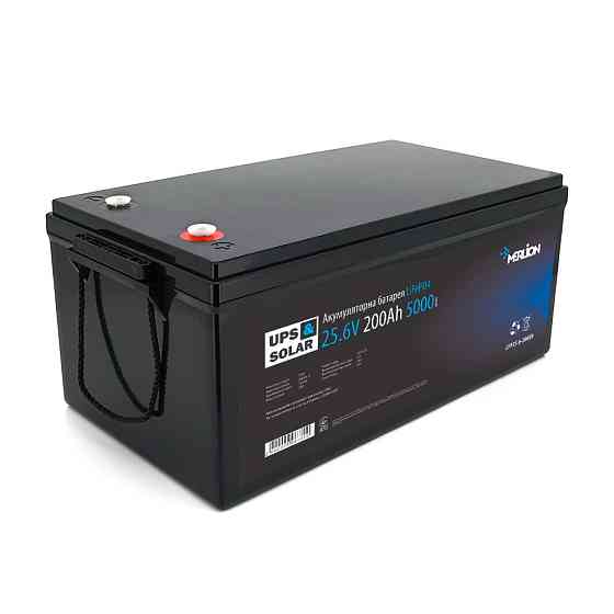 Літій-залізо-фосфатний акумулятор Merlion LiFePO4 25.6V 200AH (8S1P/BMS-100A), (522x268x218), до 5000 циклів Київ