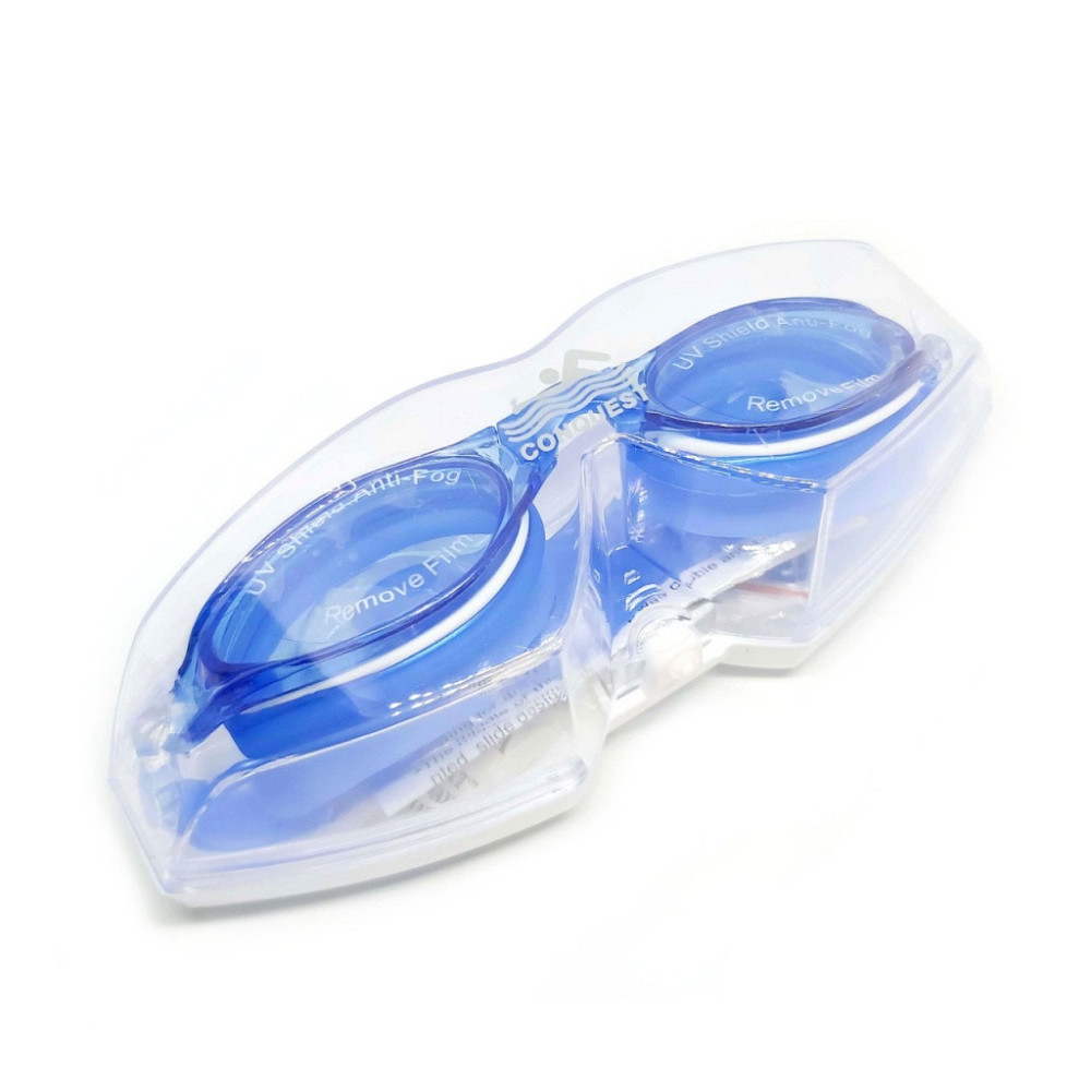 Окуляри для плавання CONQUEST BL-6800 Вишневе - фото 7