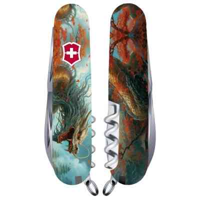 Нож Victorinox Huntsman Zodiac 91 мм Бойовий дракон (1.3713.7_Z3230p) Винница