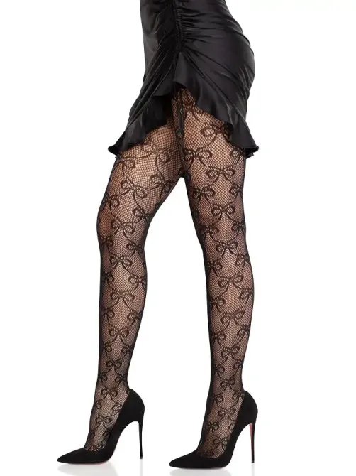 Колготки Leg Avenue Bow Net Tights One Size Львов - изображение 3