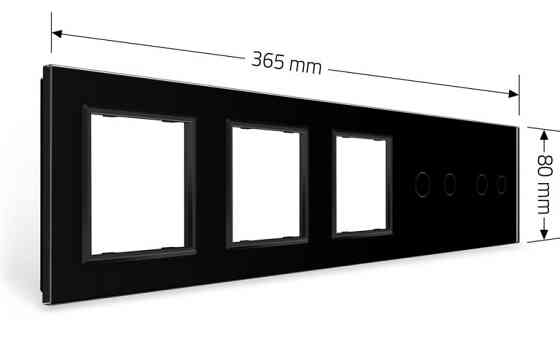 LIVOLO Рамка 5-постова для двох 2-сенсорних вимикачів і трьох розеток (2-2-0-0-0) LIVOLO, загар Коломыя