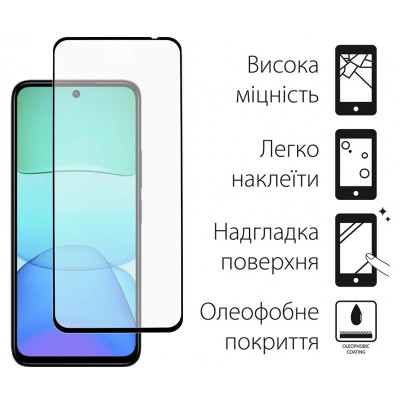 Стекло защитное Dengos Full Glue Xiaomi Redmi 13 4G (black) (TGFG-361) Винница - изображение 2