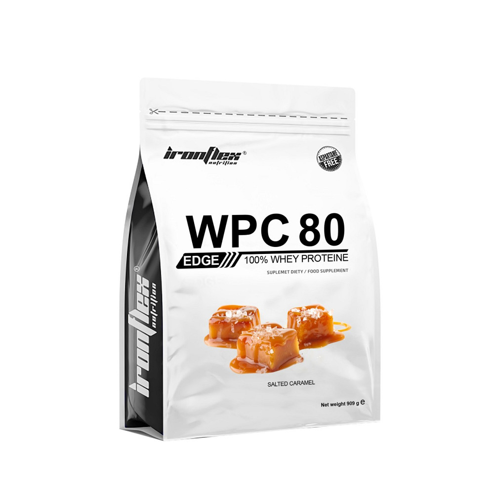 Протеин IronFlex WPC80 EDGE 909 g (Salted caramel) Луцк - изображение 1