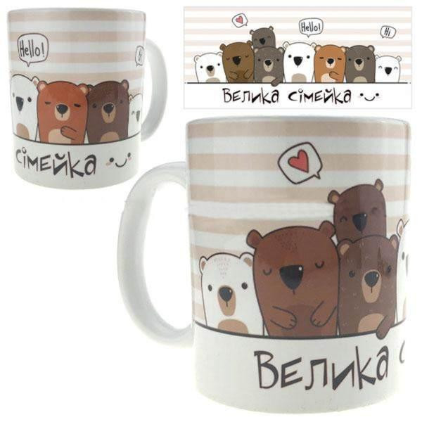 Чашка керамічна Ведмеді Київ - фото 1