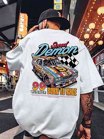 Футболка чоловіча с принтом  48 Біла 2664092888 Дніпро