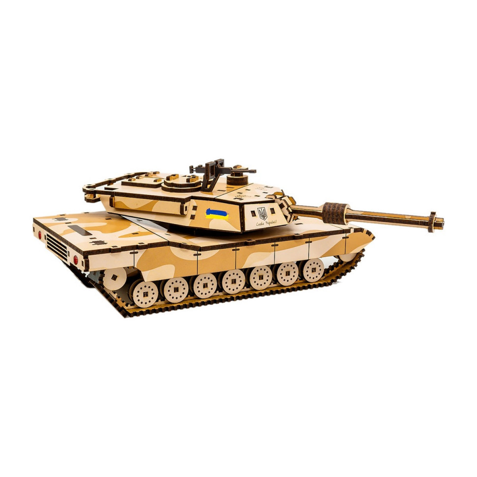 Дерев'яний 3D конструктор "Абрамс" Puz-26917, 187 деталей Вінниця - фото 5