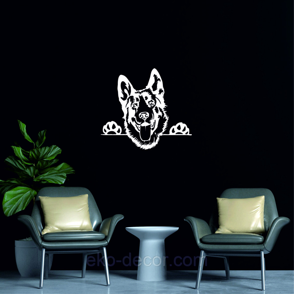 Декоративне настінне Панно «Вівчарка», Декор на стіну 70*63 см, Білий Київ - фото 4