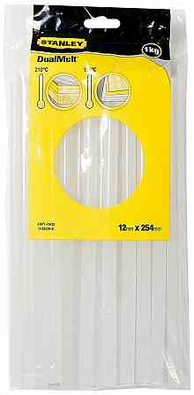 Стержні клейові STANLEY прозорі : Ø=11,3 мм, універсальній прозорі, паков. 1 кг Одеса