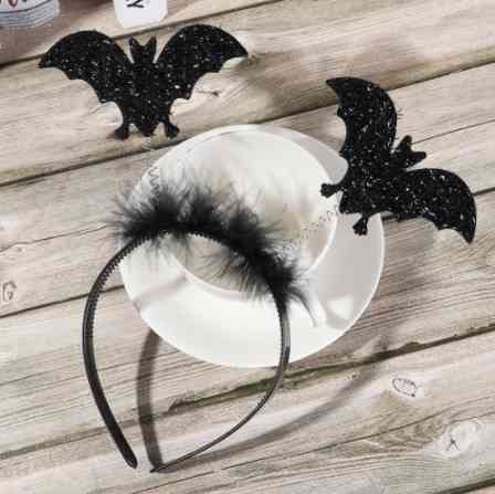 Обруч на Хэллоуин Летучие мыши one size черный Киев