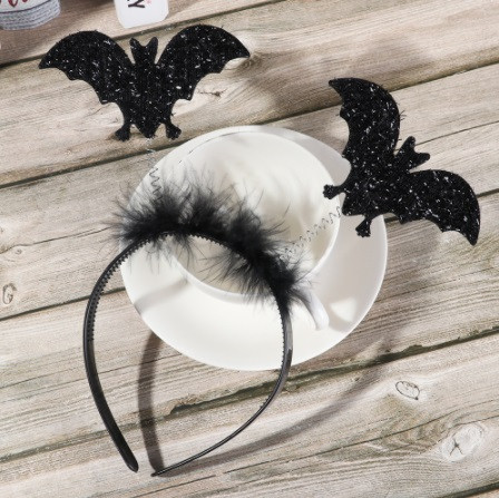 Обруч на Хелловін Летючі миші one size чорний Київ - фото 1