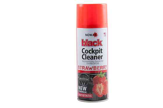 Поліроль для панелі приладів Nowax Cockpit Cleaner Spray Полуниця, 450мл Київ