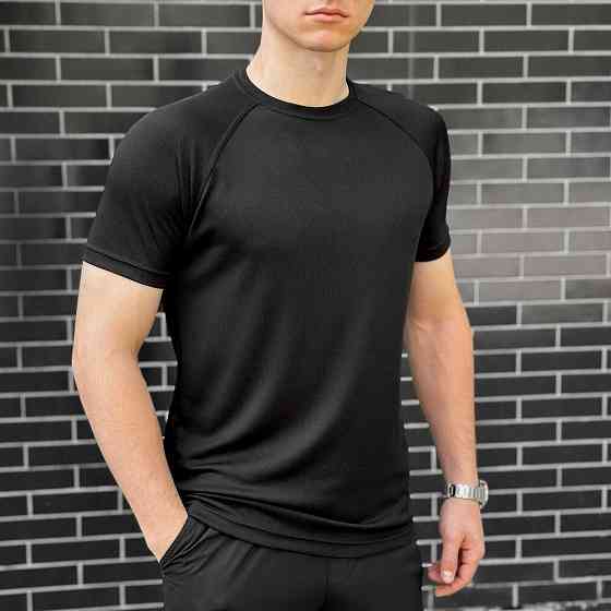 Тактична мілітарі футболка кулмакс чорна чоловіча Pobedov Ergo Київ