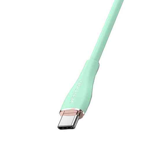 Кабель Vention USB 2.0 C "тато" - C "тато" 5A Cable 1M Light Green Silicone Type TAWGF Одеса