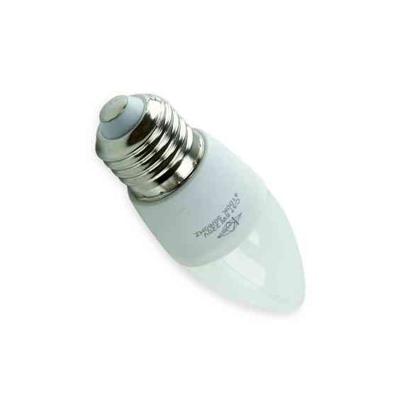 Лампа 220V E27 5W C37 4000K нейтральный белый светодиодная Мукачево