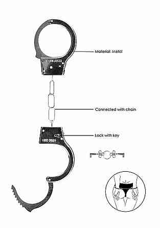 Наручники - Ouch! Beginner's Handcuffs Metal Sex Aura Київ