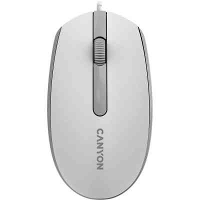 Мышка Canyon M-10 USB White Grey (CNE-CMS10WG) Винница