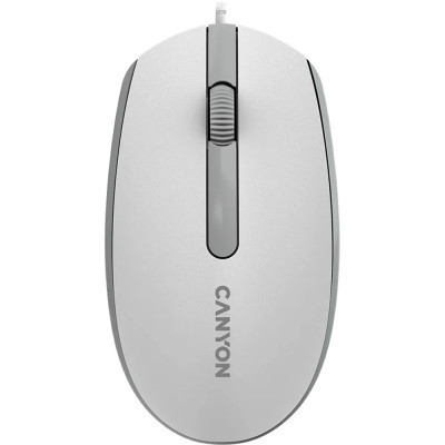 Мишка Canyon M-10 USB White Grey (CNE-CMS10WG) Вінниця - фото 1