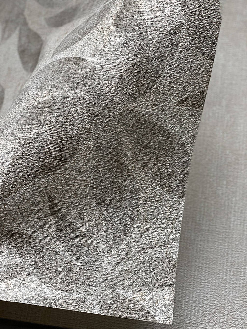 Шпалери вінілові на флізеліні Rasch Golden Hour метрове листя коричневі на бежевому Київ - фото 2