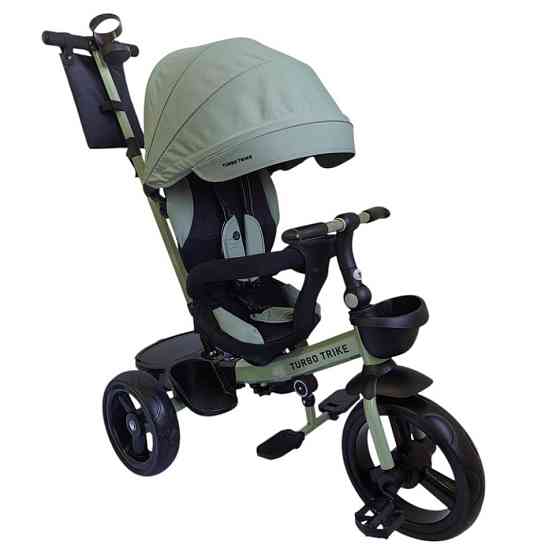 Велосипед дитячий триколісний MT 1001-1 Frost Green з батьківською ручкою Вінниця