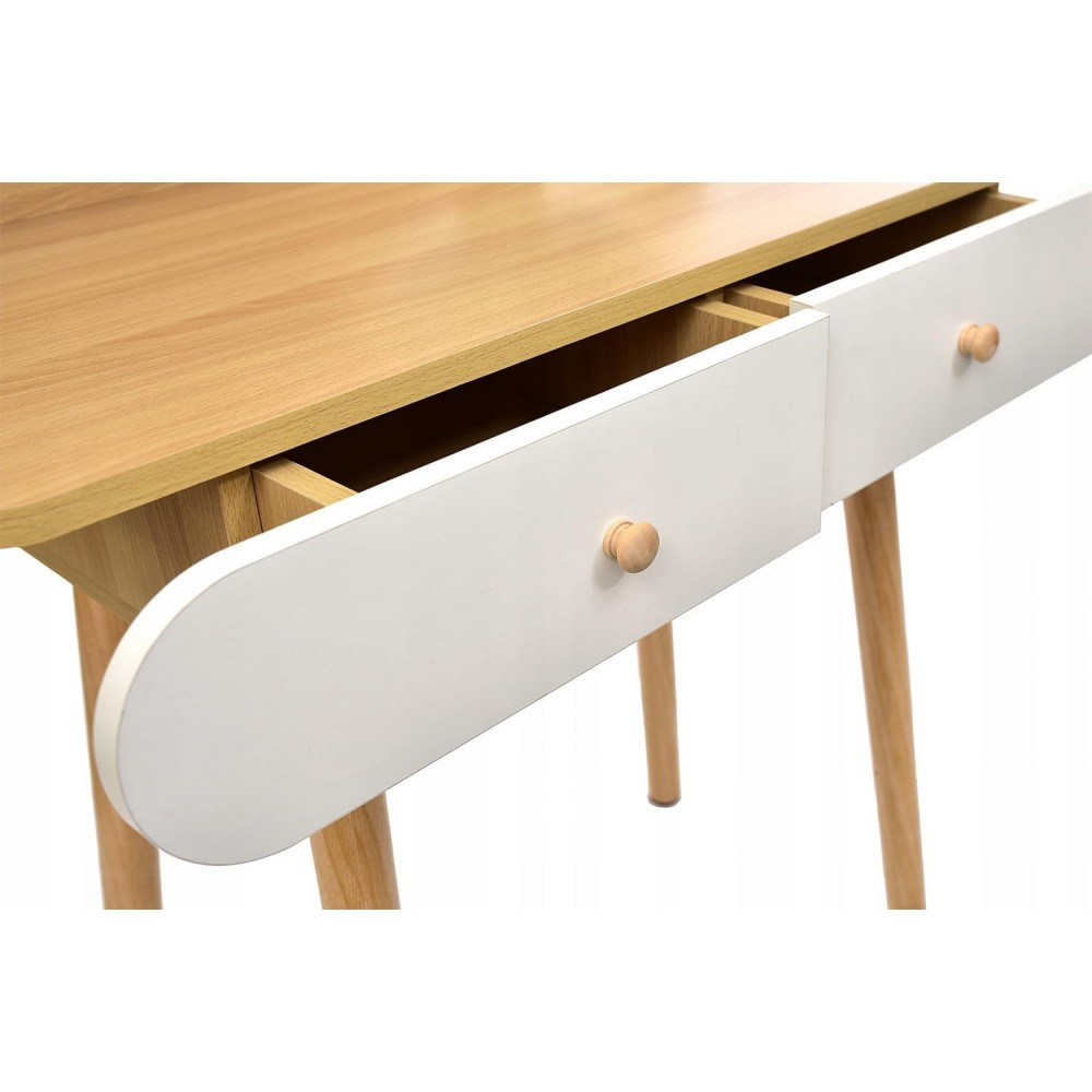 Туалетный столик с круглым зеркалом Bonro B063 стол косметический Киев - изображение 2