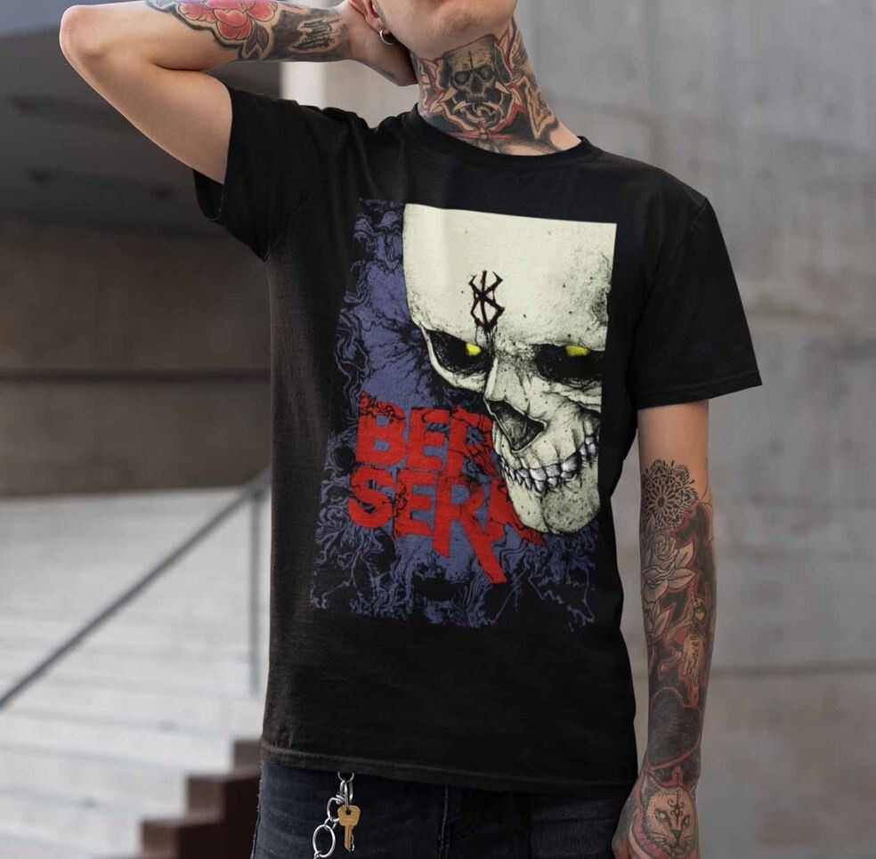 Футболка аниме Берсерк Манга Гутс Берсеркер оверсайз (S/M/L) Черний AnimeJ1006 Днепр - изображение 1