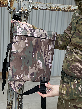 Каремат тактичний складний сидінь поджопник швидкознімний Hotass 165×45 см Каремат військовий, Карі Дніпро - фото 2