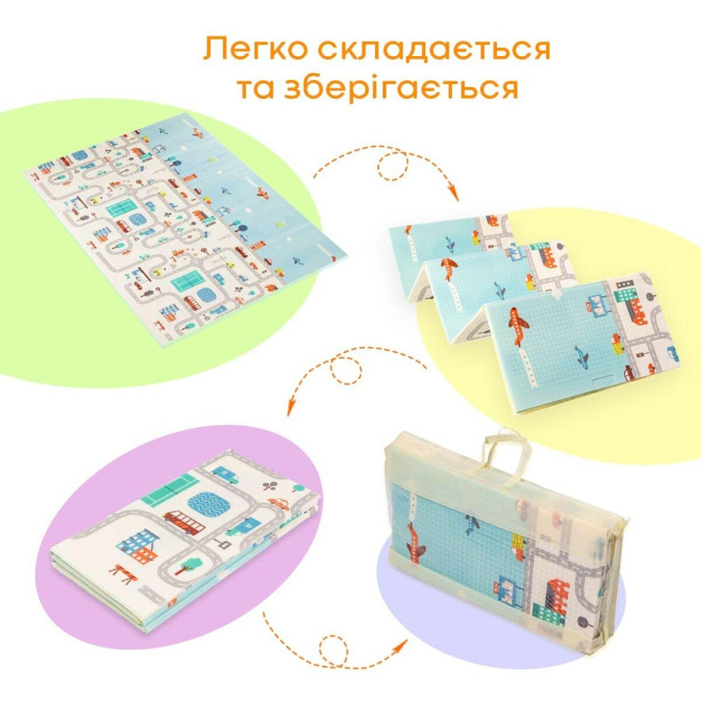 Детский складной развивающий коврик 
