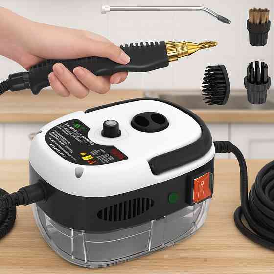 Портативний пароочисник для дому,2500Вт,1л + 7 насадок SBR Київ