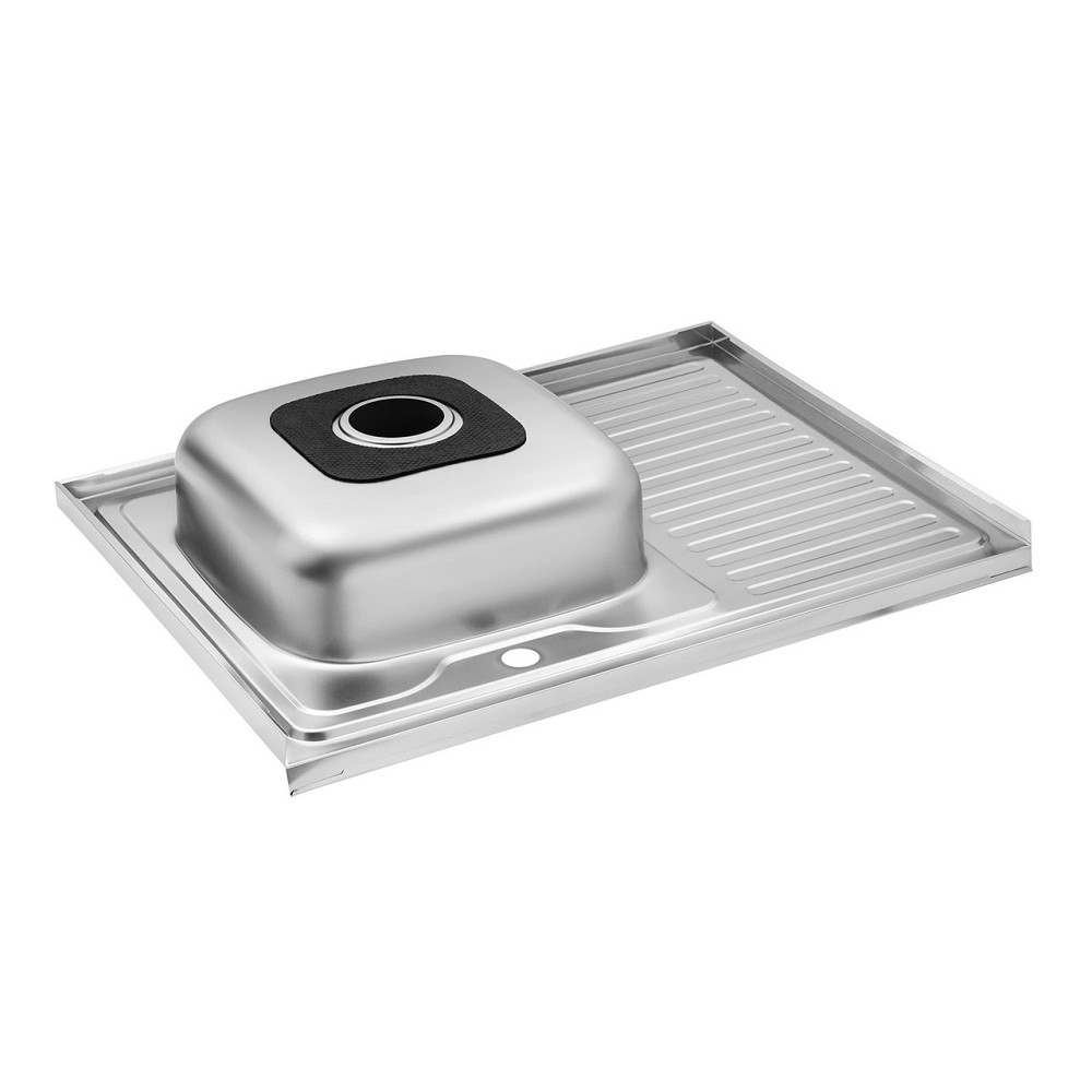 Кухонная мойка накладная с нержавеющей стали Kroner KRP Dekor - 60х80L  (0.6 мм) Киев - изображение 7