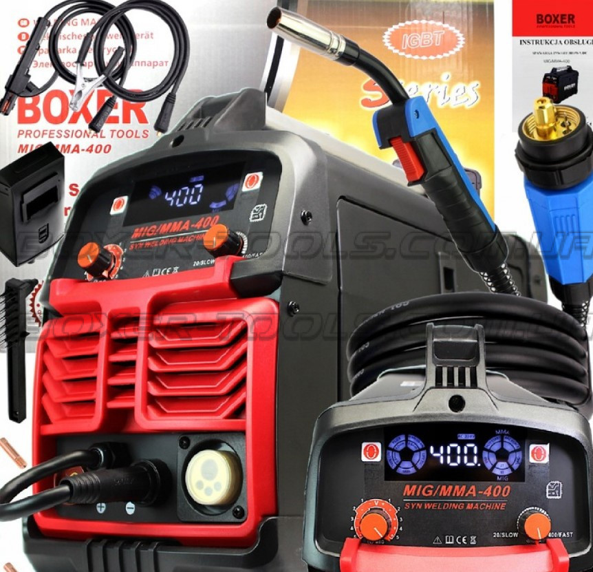 Полуавтомат сварочный SR-2006 MIG/MMA 400А IGBT, TIG Lift, LCD дисплей, комплект кабелей Одесса - изображение 3