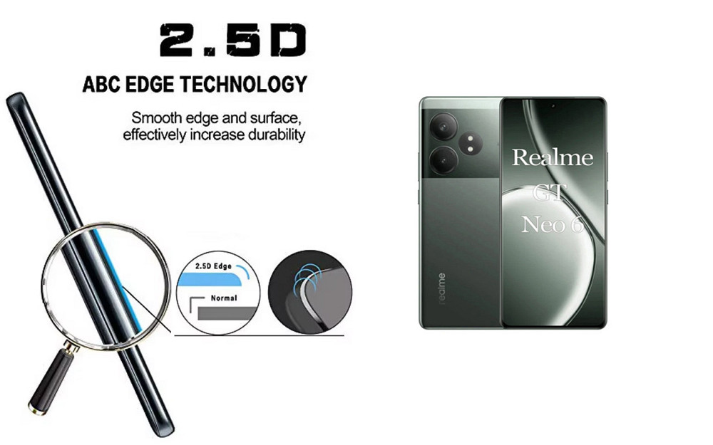 Захисне скло ArmorGlass для realme GT Neo6, GT Neo6 SE – стійке до подряпин та ударів Київ - фото 2