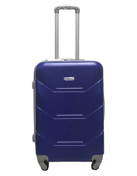 Валіза пластикова MILANO BAG 147 середня 65 см темно-синя Київ - фото 1