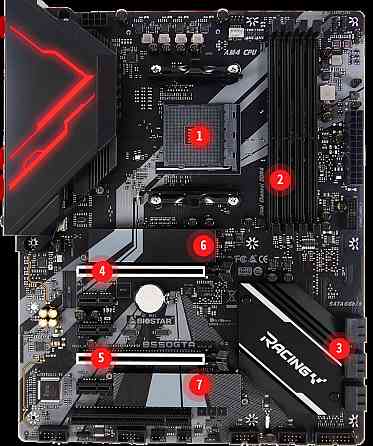 Материнська плата Biostar B550 (sAM4,  AMD B550, PCI-Ex16) (B550GTA) Київ