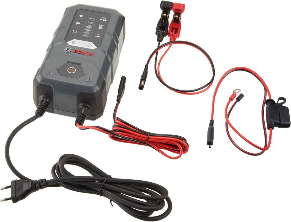 Зарядний пристрій для акумуляторів Bosch C70 12/24V 10A (0189911070) Харків - фото 4