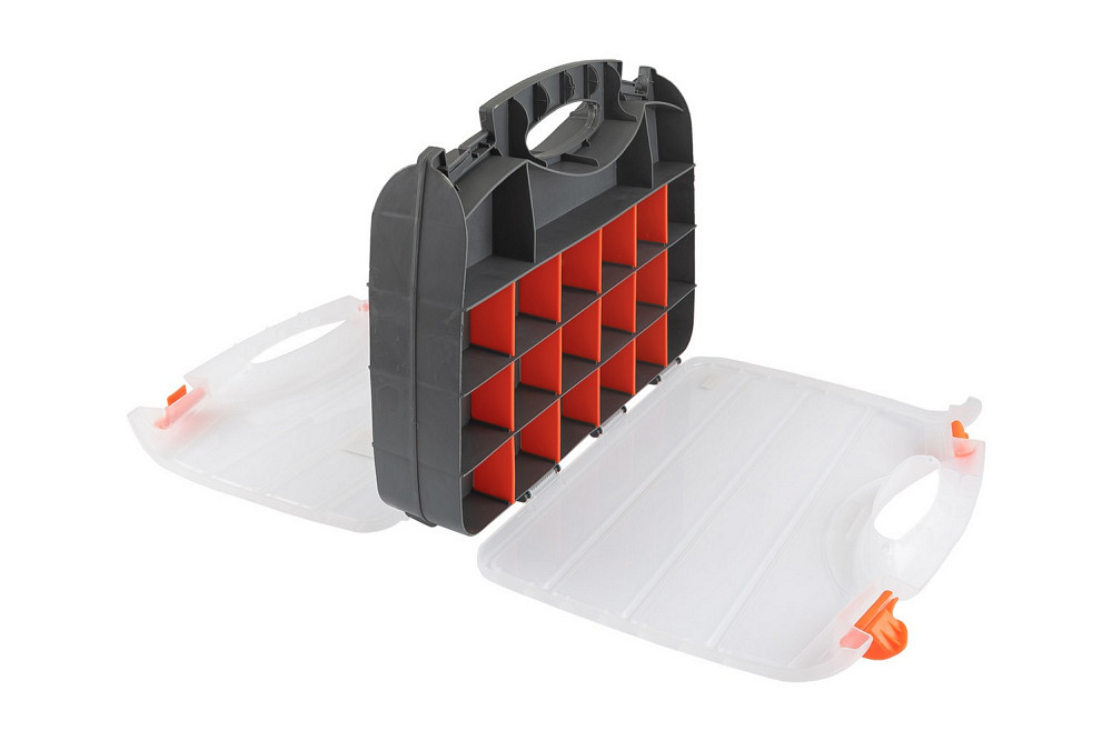 MASTERTOOL Органайзер двосторонній MASTERTOOL з ручкою 15" 380х290х80 мм 30 секцій 79-3130 Коломыя - изображение 5