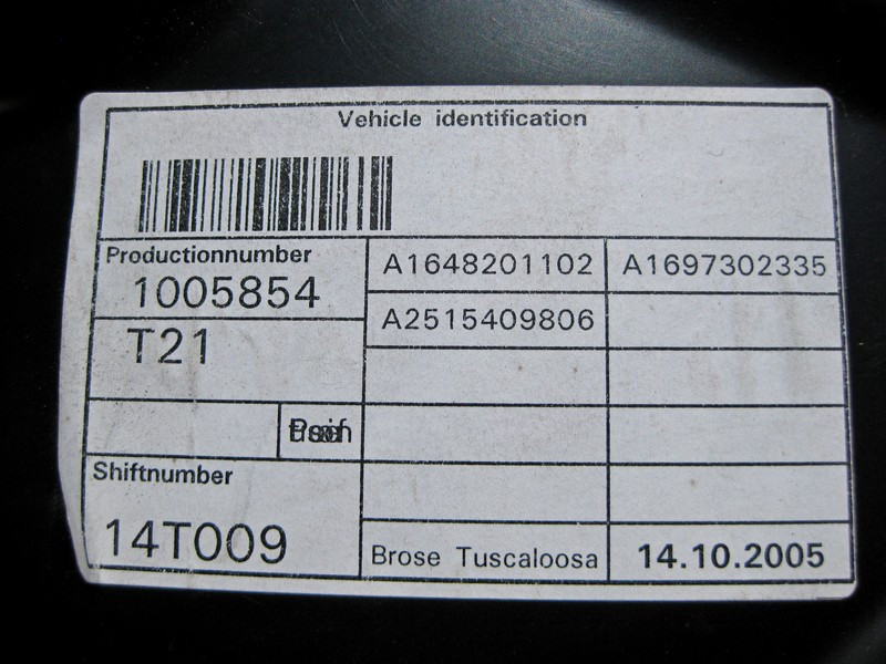 Mercedes-Benz  A2517302679 Склопідйомник задніх лівих дверей R-Class W251 Одеса - фото 3