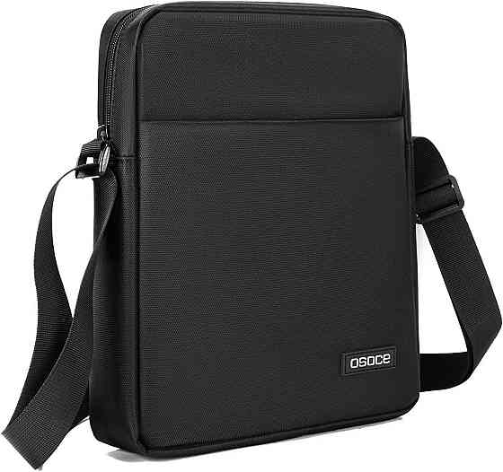 Мужская водонепроницаемая сумка через плечо мессенджер для работы и путешествий черная Киев