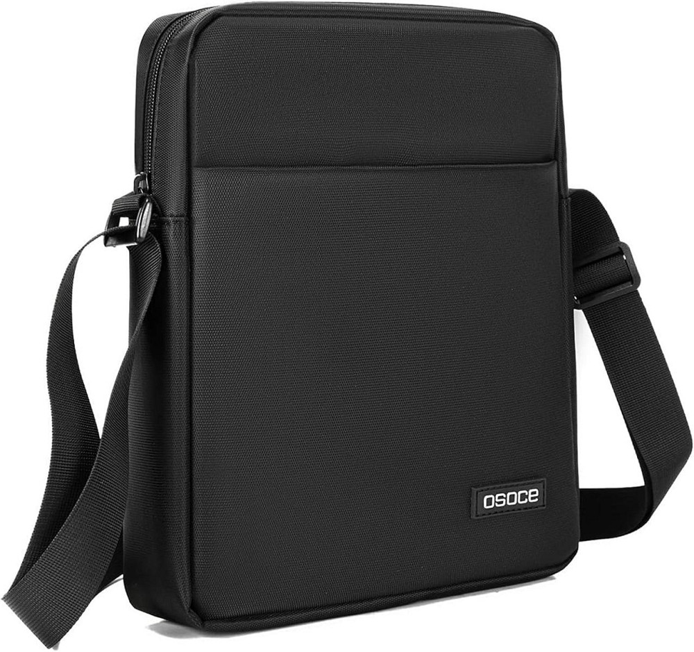 Мужская водонепроницаемая сумка через плечо мессенджер для работы и путешествий черная Киев - изображение 1