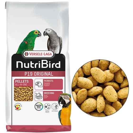 Versele-Laga NutriBird P19 Original Breeding ВЕРСЕЛЕ-ЛАГА НУТРІБЕРД P19 ОРІДЖИНАЛ РОЗВЕДЕННЯ корм для великих папуг Київ