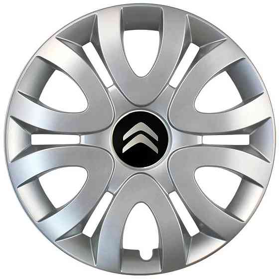 Автомобильные модельные колпаки R15 Citroen 330 4шт, SJS, серебряные Киев
