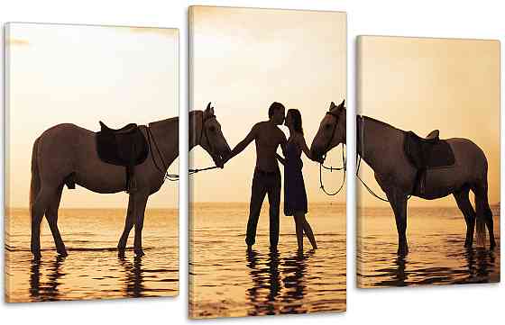 Модульная картина Лошади Любов  (53x100см)  Art-109_3 100x150 см Киев