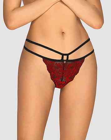 Трусики Obsessive Sugestina Bordeaux-Black L/XL Sex Aura Київ