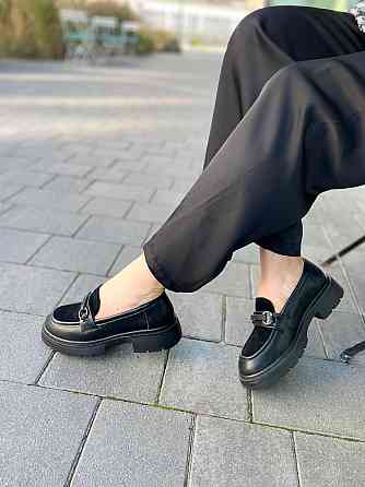 PLPS Лофери жіночі PLPS чорні натуральна шкіра низький хід розмір 36-41 (5611) Коломыя