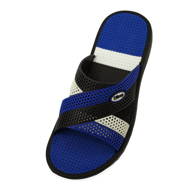 Шлепанцы мужские синие качественные не боятся воды 