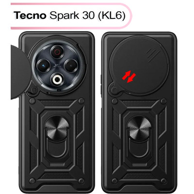Чохол до мобільного телефона BeCover Military Tecno Spark 30 (KL6) Black (713541) Вінниця - фото 1