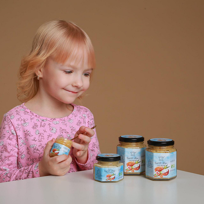 Крем мед кокос-мигдаль 500 грамів Одеса - фото 2